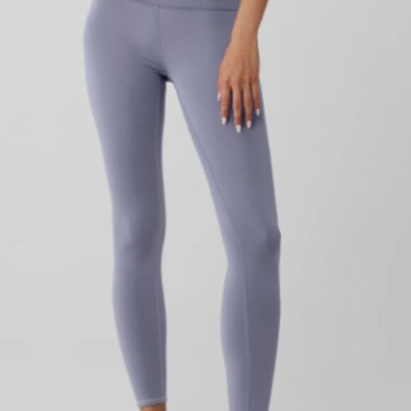 Alo Yoga Pants - Alo Yoga Fog Blue Full Length High-Waist Airlift High-Compression Legging Size M